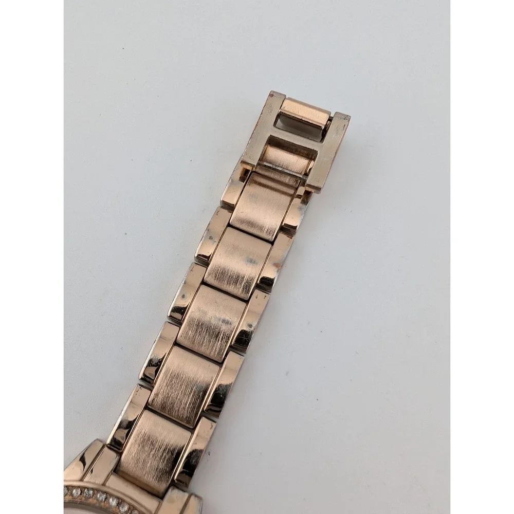 Aeropostale Watch Women 36mm Rose Gold Case Rhinestones 7